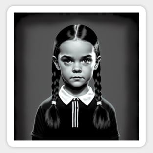 ADDAMS Family, Wednesday-inspired design, Sticker